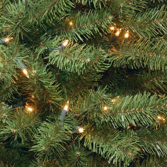 6.5ft. Pre-Lit Pencil North Valley Spruce Artificial Christmas Tree, Clear Lights